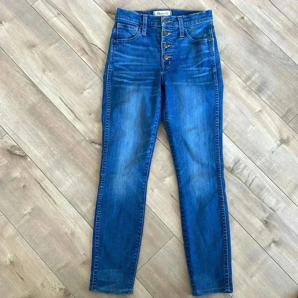 Madewell 10’ High Rise Skinny Button Fly Size 24 - Picture 2 of 7